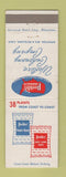 Matchbook Cover - Peebles' Dairy Bake Whey Condensing Petalua CA Appleton WI