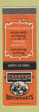 Matchbook Cover - Carrows Hickory Chip Restaurants
