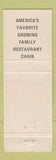 Matchbook Cover - Carrows Hickory Chip Restaurants