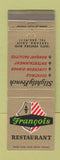 Matchbook Cover - Francois French Restaurant Tarzana CA