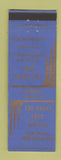 Matchbook Cover - Huber Bros Drug Store Fond Du Lac WI