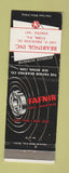 Matchbook Cover - Fafnir Ball Bearings York PA