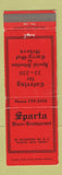 Matchbook Cover - Sparta Diner Rsetaurant Sparta NJ
