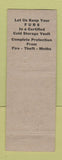 Matchbook Cover - Fishburnt Tyler TX fur storage