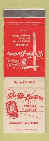 Matchbook Cover - Rusty Lantern Restaurant Beaumont CA WEAR