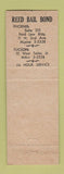 Matchbook Cover - Reed Bail Bonds Phoenix Tucson AZ