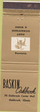 Matchbook Cover - Baskin Oakbrook Hart Schaffner Marx Oakbrook IL