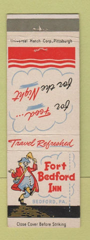 Matchbook Cover - Fort Bedford Inn Bedford PA