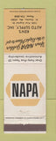 Matchbook Cover - NAPA Auto Parts St Charles MO Ken's WEAR