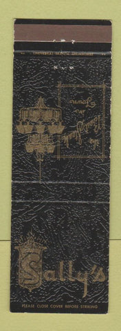 Matchbook Cover - Sally's Restaurant Steak Milwaukee WI