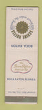 Matchbook Cover - Boca Raton Hotel Club FL Schine HOTels