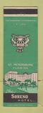 Matchbook Cover - Soreno Hotel St Petersburg FL