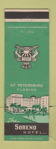 Matchbook Cover - Soreno Hotel St Petersburg FL