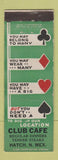 Matchbook Cover - Club Cafe Hatch NM