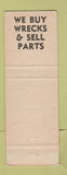 Matchbook Cover - Maxfield's Auto Parts Signal Hill CA WHITE
