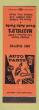 Matchbook Cover - Maxfield's Auto Parts Signal Hill CA ORANGE