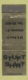 Matchbook Cover - Stuft Shirt Johnstown NY WEAR
