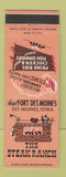 Matchbook Cover - The Steak Ranch Hotel Fort Des Moines IA