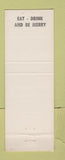 Matchbook Cover - La Siesta Motel Fennandina Beach FL restaurant