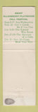 Matchbook Cover - Allenberry Stone Lodge Boiling Springs PA