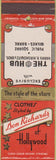 Matchbook Cover - Richards of Hollywood men's clothes Wilkes Barre PA