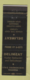 Matchbook Cover - Deli Meat Kosher Restaurant Pasadena CA