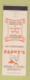 Matchbook Cover - Pappy's Pancake & Chicken Restaurants