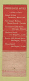 Matchbook Cover - Robert Richter Hotel Miami Beach FL
