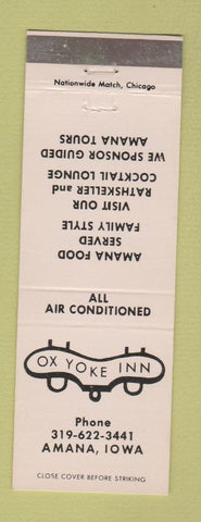 Matchbook Cover - Ox Yoke Inn Amana IA
