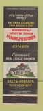 Matchbook Cover - Kinder & Furman Insurance Real Estate Prospect Park PA