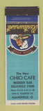 Matchbook Cover - Ohio Cafe Restaurant Mansfield OH