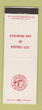 Matchbook Cover - City College of San Francisco CA