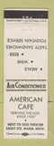 Matchbook Cover - American Cafe Sault Ste Marine MI