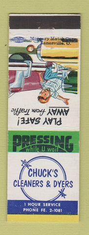 Matchbook Cover - Chuck's Cleaners Dyers