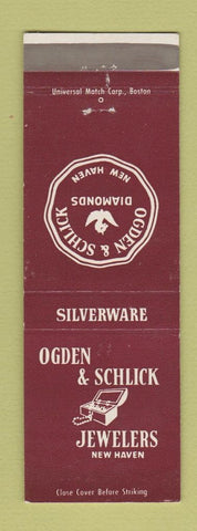 Matchbook Cover - Ogden Schlick Jewelers Diamonds New Haven CT