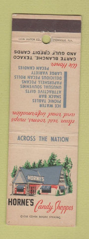 Matchbook Cover - Horne's Candy Shoppes