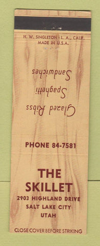 Matchbook Cover - Skillet Restaurant Salt Lake City UT