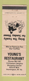 Matchbook Cover - Young's Restaurant Huntington WV WEAR