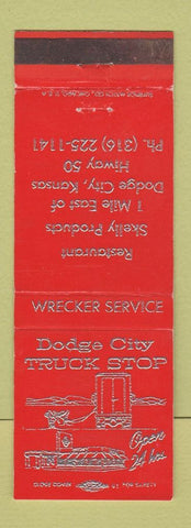Matchbook Cover - Dodge City Truck Stop KS