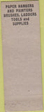 Matchbook Cover - Muchenberger Wall Paper Paint Kansas City MO