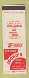 Matchbook Cover - Jocko's Restaurant Nipomo CA