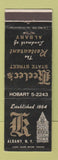 Matchbook Cover - Keeler's State Street Restaurant Albany NY