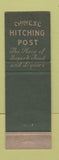 Matchbook Cover - Chinese Hitching Post Restaurant Newington CT
