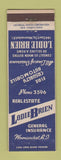 Matchbook Cover - Lodie Brien Insurance Woonsocket RI