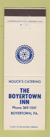 Matchbook Cover - Boyertown Inn PA Rotary International