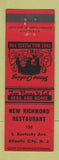 Matchbook Cover - New Richmond Restaurant Atlantic City NJ