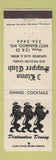 Matchbook Cover - 3 Lions Supper Club West Baraboo WI WHITE