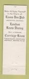 Matchbook Cover - 3 Lions Supper Club West Baraboo WI PINK