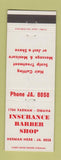 Matchbook Cover - Insurance Barber Shop Omaha NE