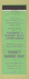 Matchbook Cover - Frank's Barber Shop Arcadia CA
